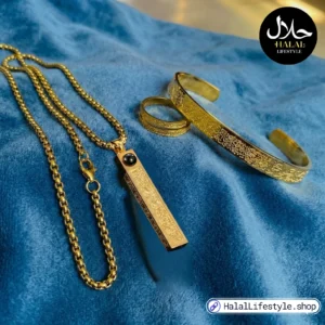 3 in 1 (Square Necklace,Bracelet & Ring)
